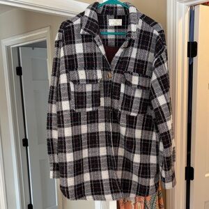 Z Supply Women's Checkered Utility Jacket